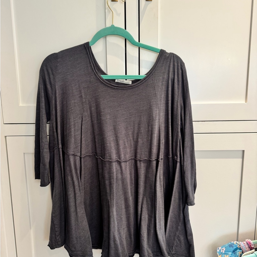 Elegant Dark Gray Women's Tunic